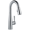 DELTA Essa Single Handle Pull-Down Bar / Prep Faucet — Arctic Stainless