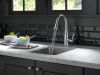 DELTA Essa Single Handle Pull-Down Bar / Prep Faucet — Arctic Stainless