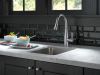DELTA Essa Single Handle Pull-Down Bar / Prep Faucet — Arctic Stainless