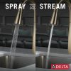 DELTA Essa Single Handle Pull-Down Bar / Prep Faucet — Champagne Bronze