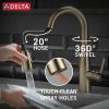 DELTA Essa Single Handle Pull-Down Bar / Prep Faucet — Champagne Bronze