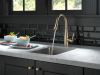 DELTA Essa Single Handle Pull-Down Bar / Prep Faucet — Champagne Bronze