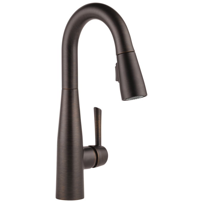 DELTA Essa Single Handle Pull-Down Bar / Prep Faucet — Venetian Bronze