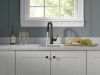 DELTA Essa Single Handle Pull-Down Bar / Prep Faucet — Venetian Bronze