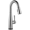 DELTA Essa Single Handle Pull-Down Bar / Prep Faucet with Touch2O Technology — Arctic Stainless