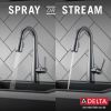 DELTA Essa Single Handle Pull-Down Bar / Prep Faucet with Touch2O Technology — Arctic Stainless