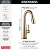 DELTA Essa Touch2O Bar / Prep Faucet with Touchless Technology — Champagne Bronze