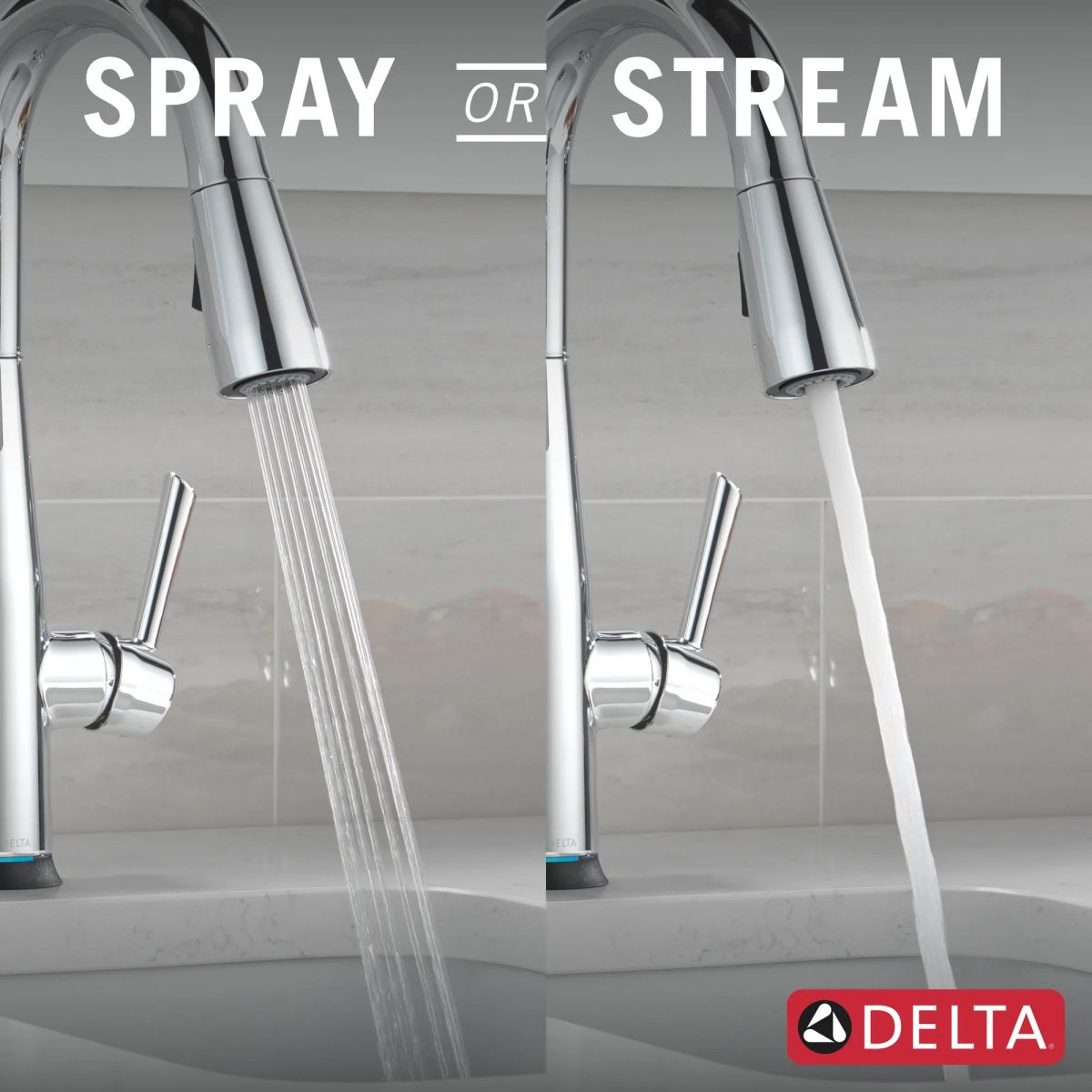 DELTA Essa Touch2O Bar / Prep Faucet with Touchless Technology — Chrome