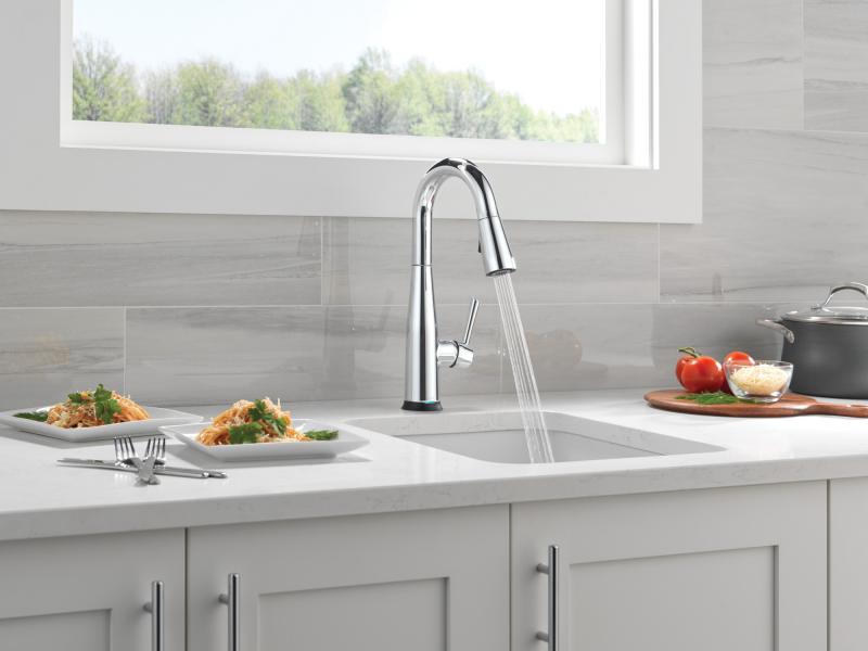 DELTA Essa Touch2O Bar / Prep Faucet with Touchless Technology — Chrome
