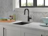 DELTA Trinsic Single Handle Pull-Down Bar / Prep Faucet — Matte Black