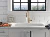 DELTA Trinsic Single Handle Pull-Down Bar / Prep Faucet — Champagne Bronze