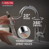 DELTA Trinsic Single Handle Pull-Down Bar / Prep Faucet — Chrome