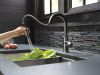 DELTA Trinsic Single Handle Pull-Down Bar/Prep Faucet — Black Stainless