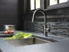 DELTA Trinsic Single Handle Pull-Down Bar/Prep Faucet — Black Stainless