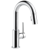 DELTA Trinsic Single Handle Pull-Down Bar/Prep Kitchen Limited Swivel — Chrome