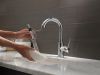 DELTA Trinsic Single Handle Pull-Down Bar/Prep Kitchen Limited Swivel — Chrome