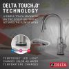 DELTA Trinsic Single Handle Pull-Down Bar / Prep Faucet with Touch2O Technology — Arctic Stainless