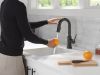 DELTA Trinsic Single Handle Pull-Down Bar / Prep Faucet with Touch2O Technology — Matte Black