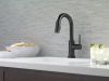 DELTA Trinsic Single Handle Pull-Down Bar / Prep Faucet with Touch2O Technology — Matte Black
