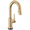 DELTA Trinsic Single Handle Pull-Down Bar / Prep Faucet with Touch2O Technology — Champagne Bronze