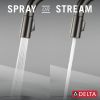 DELTA Trinsic Single Handle Pull-Down Bar/Prep Faucet with Touch — Black Stainless