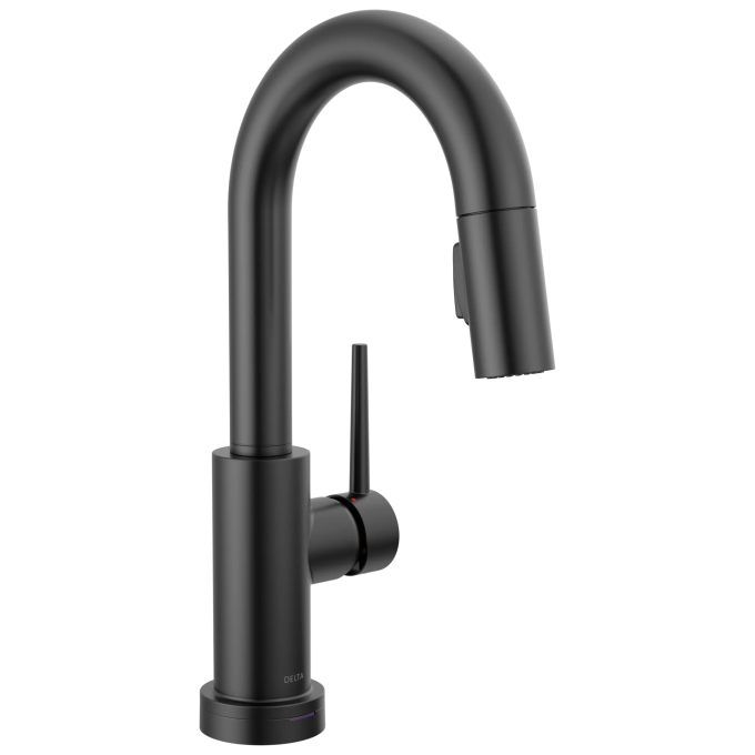 DELTA Trinsic Touch2O Bar / Prep Faucet with Touchless Technology — Matte Black