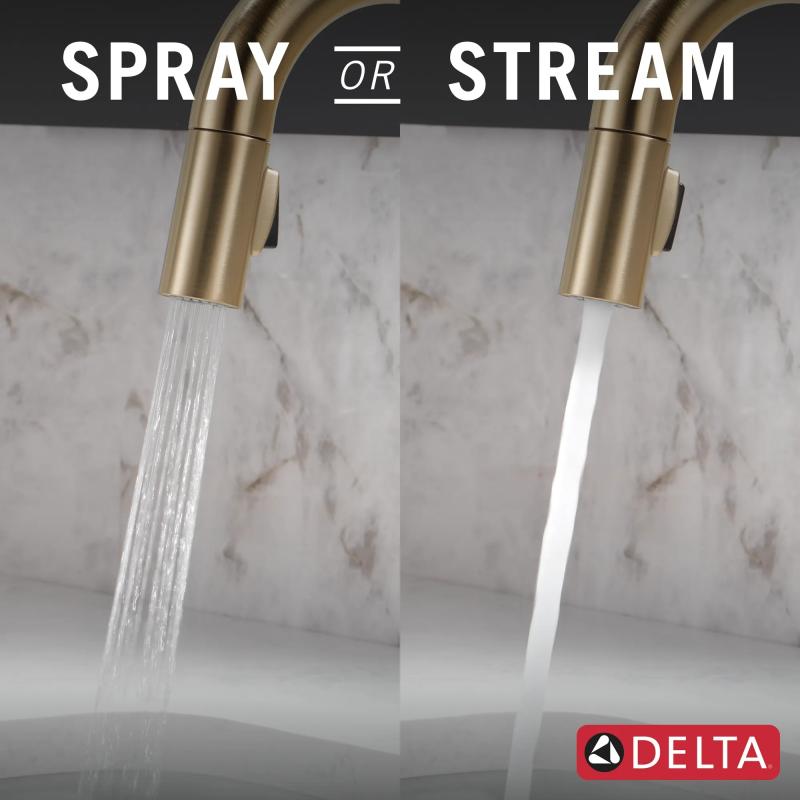 DELTA Trinsic Touch2O Bar / Prep Faucet with Touchless Technology — Champagne Bronze
