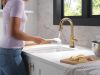 DELTA Trinsic Touch2O Bar / Prep Faucet with Touchless Technology — Champagne Bronze