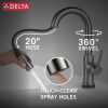 DELTA Trinsic Touch2O Bar / Prep Faucet with Touchless Technology — Black Stainless