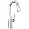 DELTA Stryke Single Handle Pull-Down Bar/Prep Faucet — Lumicoat® Chrome