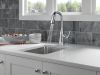 DELTA Stryke Single Handle Pull-Down Bar/Prep Faucet — Lumicoat® Chrome