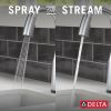 DELTA Stryke Touch2O Bar / Prep Faucet with Touchless Technology — Lumicoat® Arctic Stainless