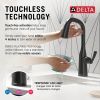 DELTA Stryke Touch2O Bar / Prep Faucet with Touchless Technology — Matte Black
