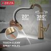 DELTA Stryke Touch2O Bar / Prep Faucet with Touchless Technology — Lumicoat® Champagne Bronze