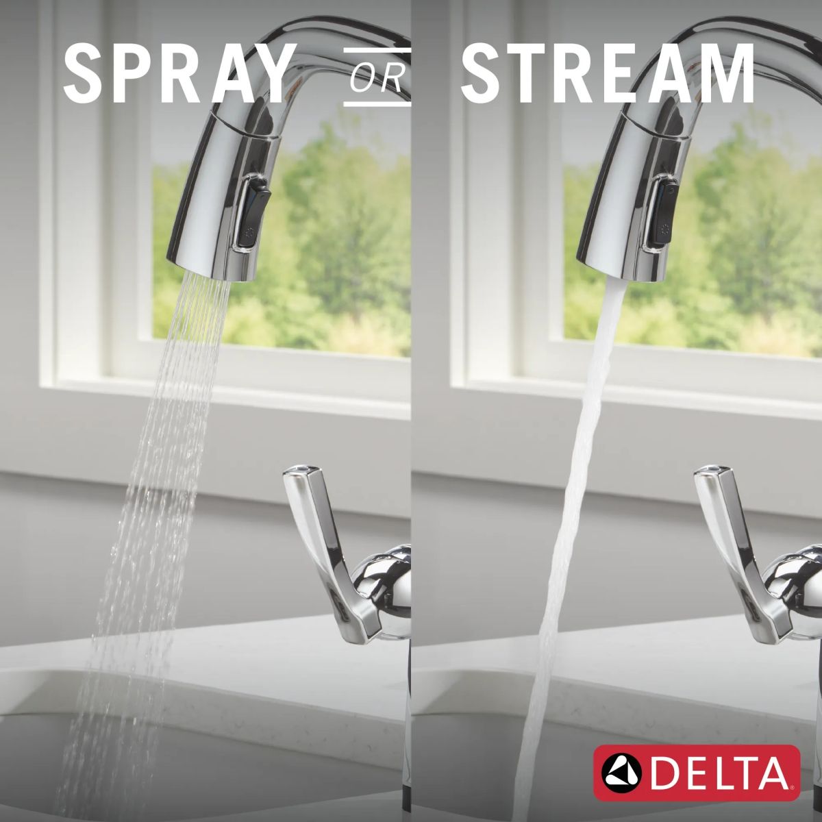 DELTA Stryke Touch2O Bar / Prep Faucet with Touchless Technology — Lumicoat® Chrome