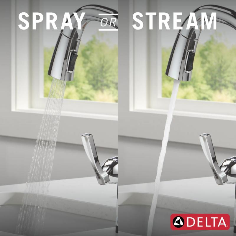 DELTA Stryke Touch2O Bar / Prep Faucet with Touchless Technology — Lumicoat® Chrome
