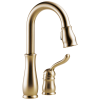 DELTA Leland Single Handle Pull-Down Bar / Prep Faucet — Champagne Bronze