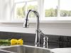 DELTA Leland Single Handle Pull-Down Bar / Prep Faucet — Chrome