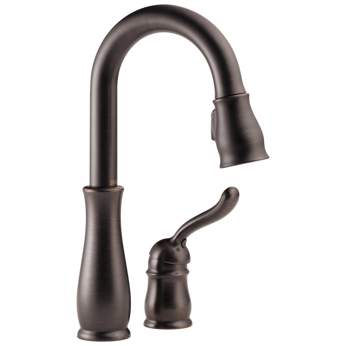 DELTA Leland Single Handle Pull-Down Bar / Prep Faucet — Venetian Bronze