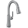 DELTA Coranto Single Handle Pull-Down Bar/Prep Faucet — Arctic Stainless