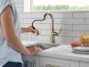 DELTA Coranto Single Handle Pull-Down Bar/Prep Faucet — Champagne Bronze