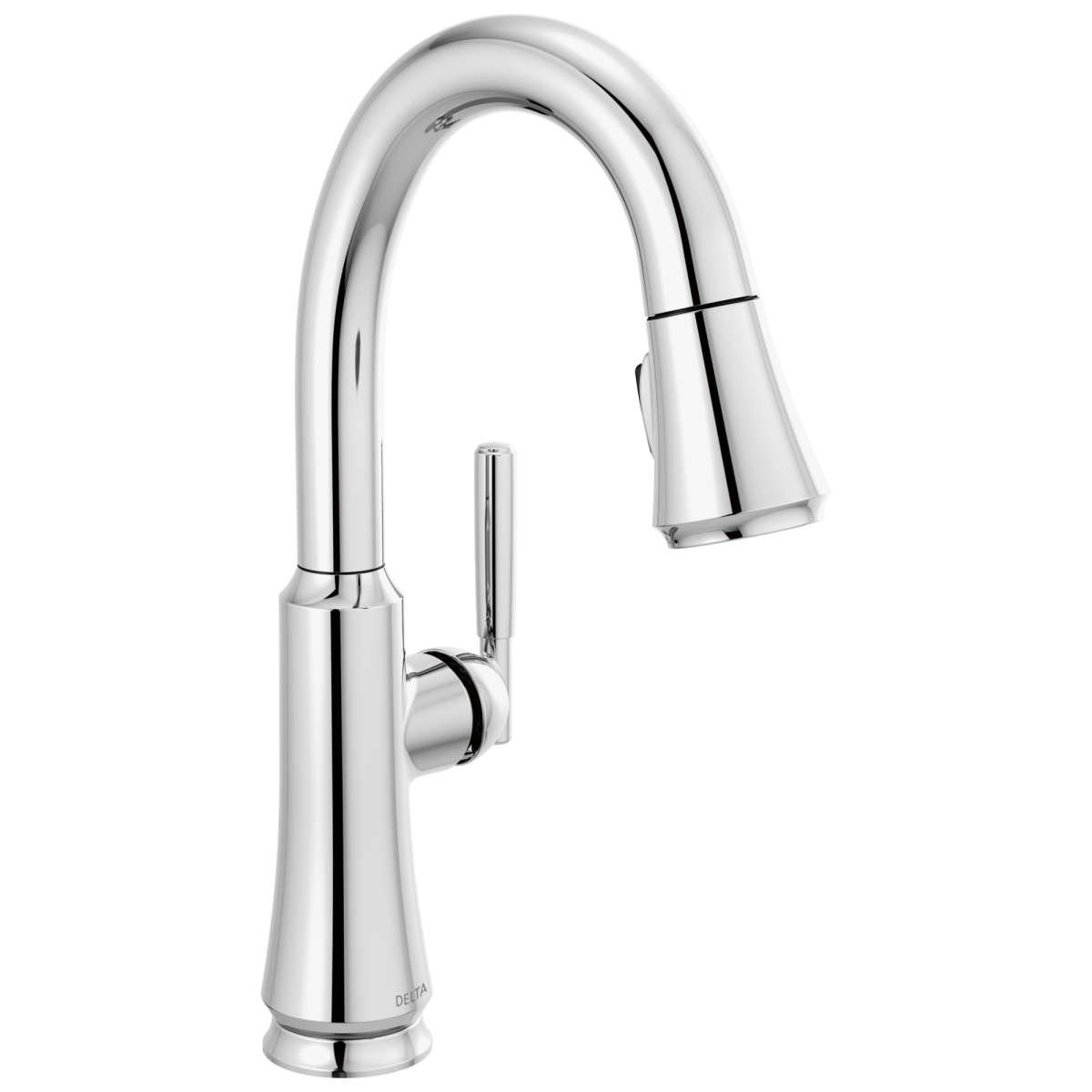DELTA Coranto Single Handle Pull-Down Bar/Prep Faucet — Chrome