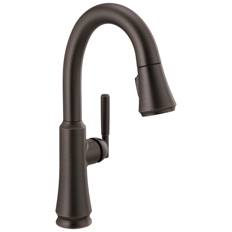 DELTA Coranto Single Handle Pull-Down Bar/Prep Faucet — Venetian Bronze