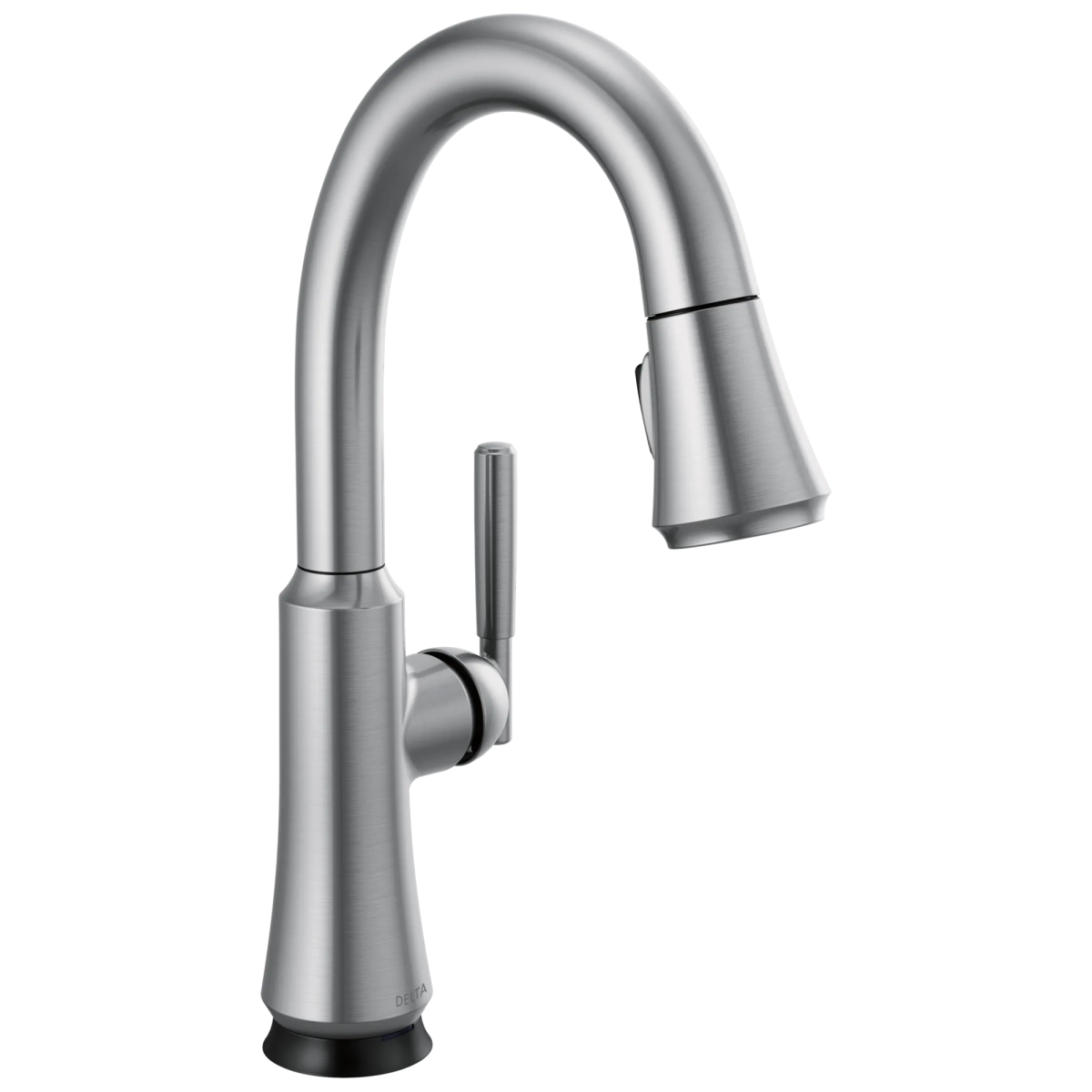 DELTA Coranto Single Handle Pull-Down Bar/Prep Faucet with Touch2O Technology — Arctic Stainless
