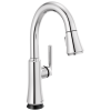 DELTA Coranto Single Handle Pull-Down Bar/Prep Faucet with Touch2O Technology — Chrome