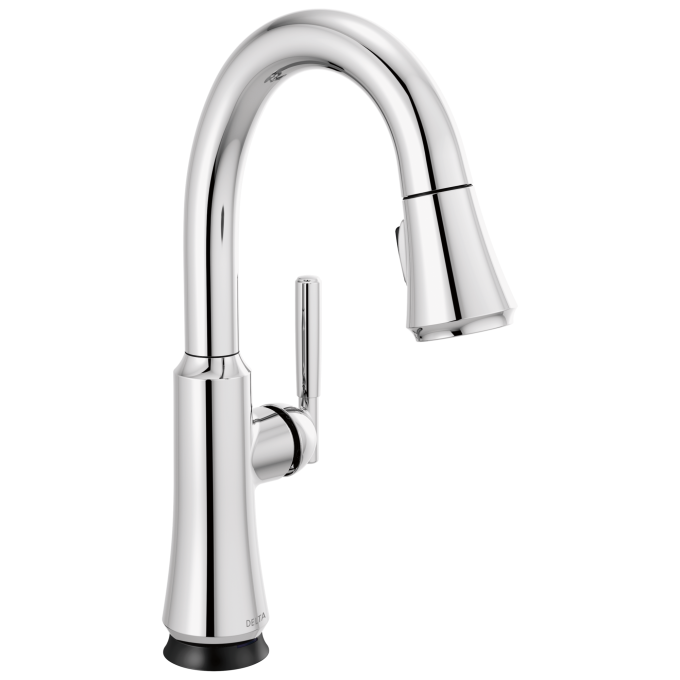 DELTA Coranto Single Handle Pull-Down Bar/Prep Faucet with Touch2O Technology — Chrome