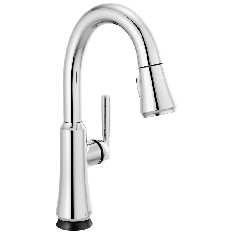 DELTA Coranto Single Handle Pull-Down Bar/Prep Faucet with Touch2O Technology — Chrome