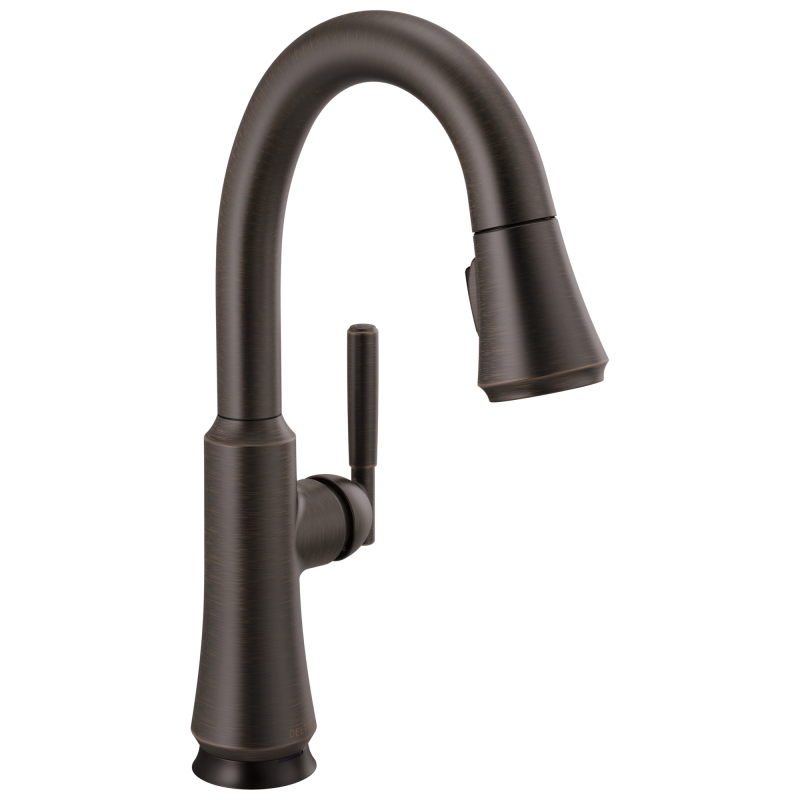 DELTA Coranto Single Handle Pull-Down Bar/Prep Faucet with Touch2O Technology — Venetian Bronze