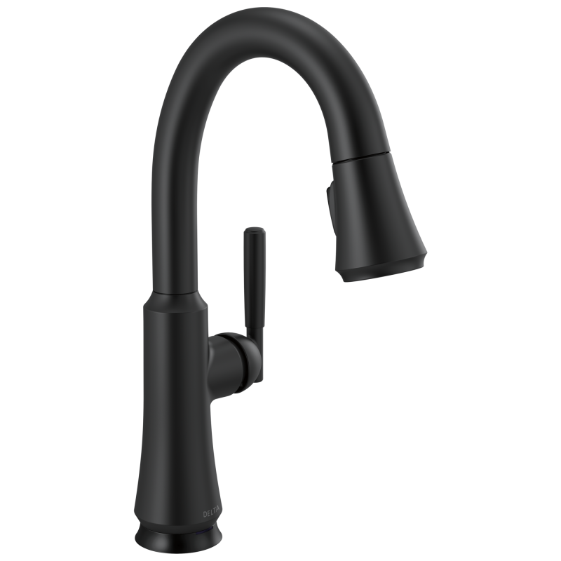 DELTA Coranto Touch2O Bar / Prep Faucet with Touchless Technology — Matte Black
