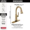 DELTA Coranto Touch2O Bar/Prep Faucet with Touchless Technology — Champagne Bronze